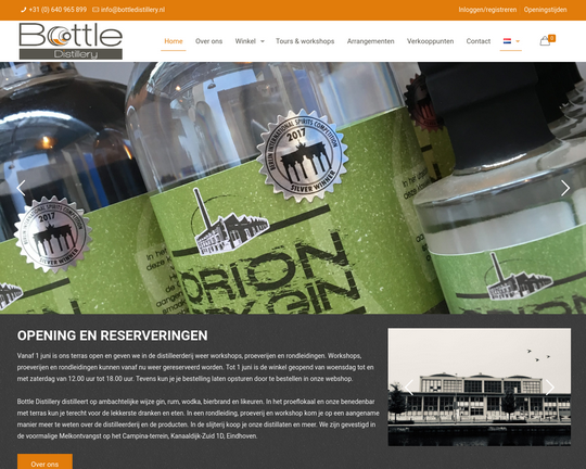 Bottle Distillery Logo