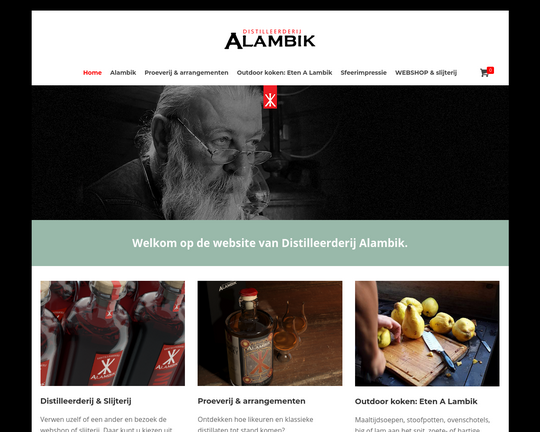 Slijterij Distilleerderij Alambik Midwolda Logo