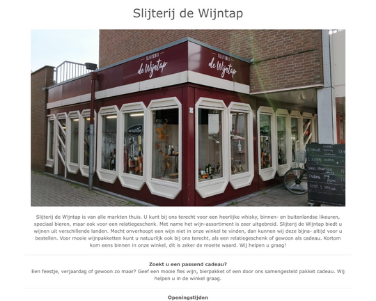 Slijterij de Wijntap Logo